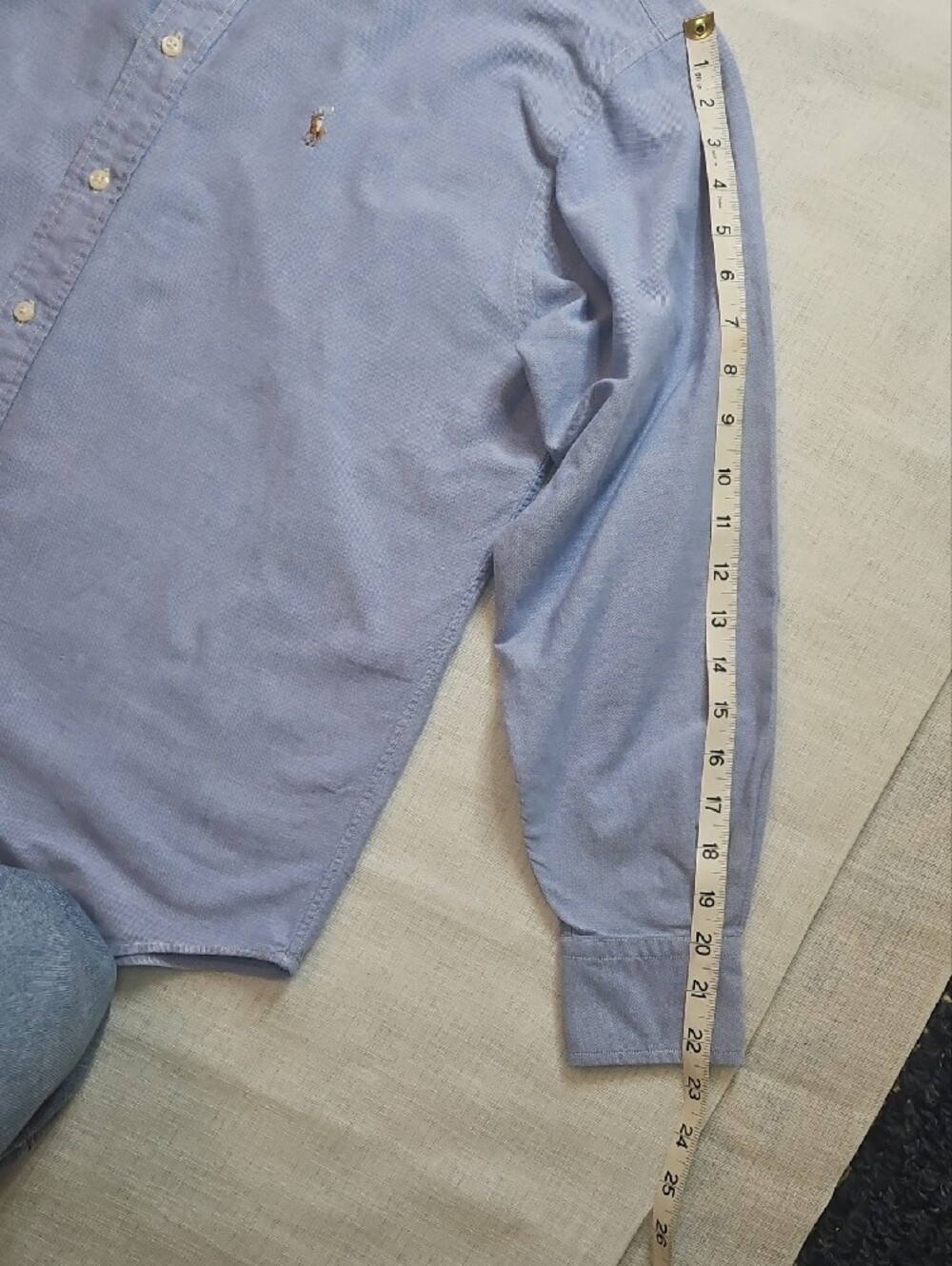 Double R Ralph by Ralph Lauren Light Blue Button-Down Oxford Shirt - Picture 7 of 9